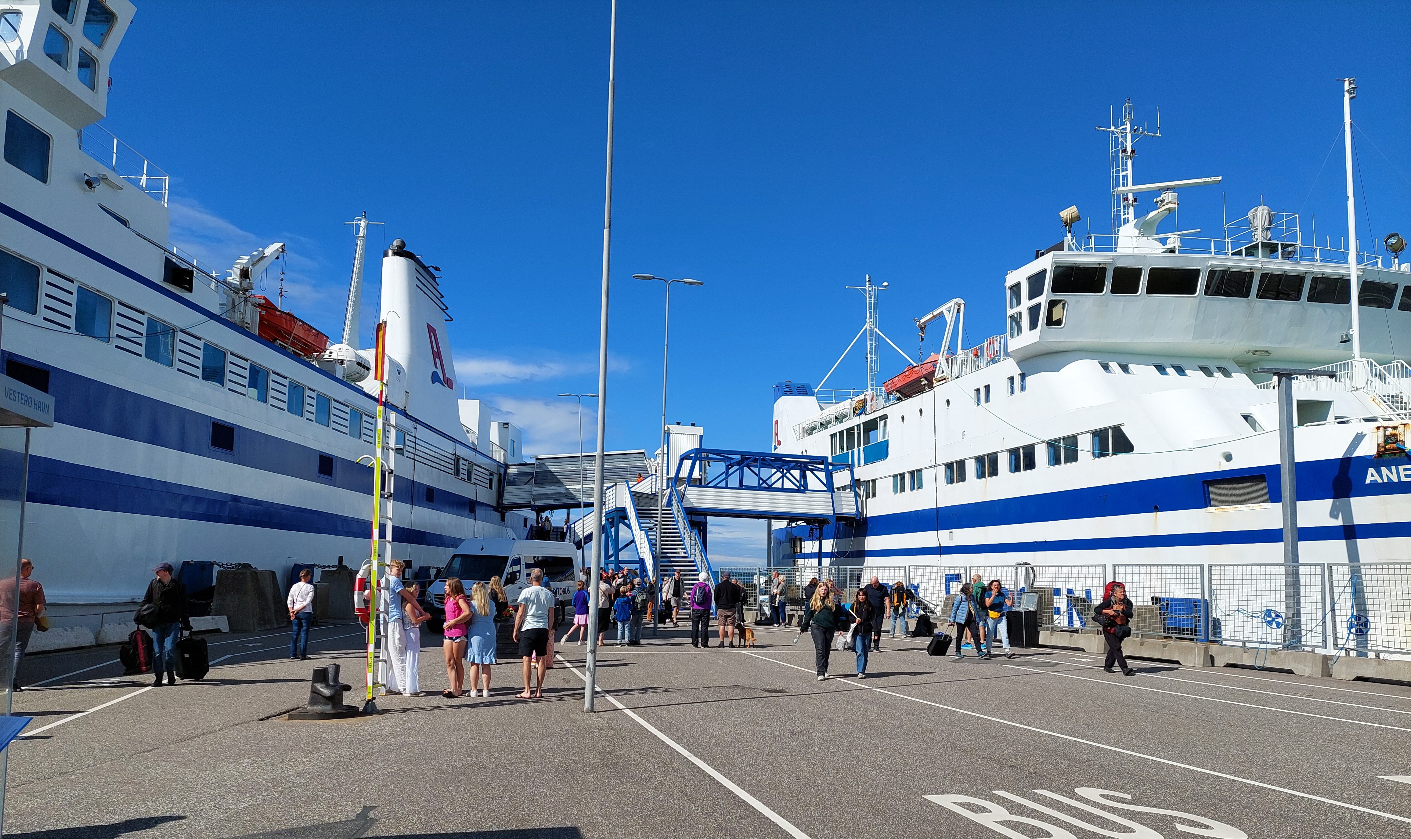 Læsøfærgerne i Vesterø havn